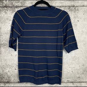 Frank & Oak // Striped Short Sleeve Wool Top